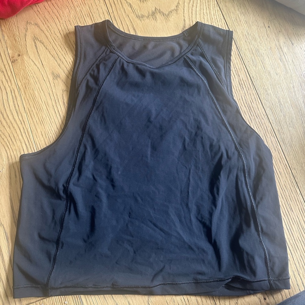Lululemon black tank top size 2